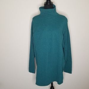 Motherwear Gale River nursing turtleneck tunic teal